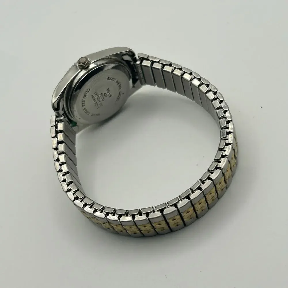 Women’s Two Tone Quartz Watch St. Steel Working New Battery
